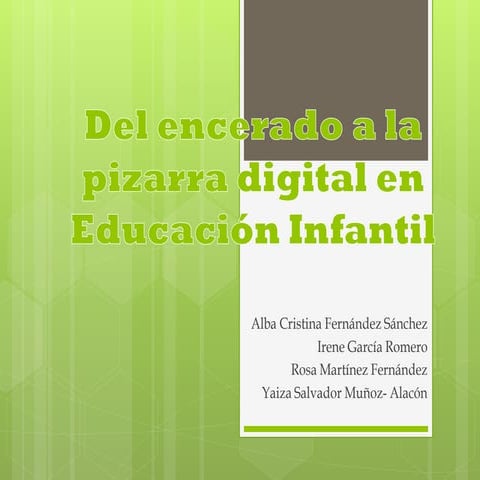 Del encerado a la pizarra digital en educación