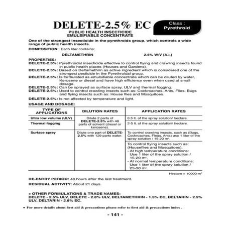 Deltex- Delatametheine pestiside properties