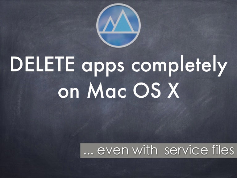 Delete Apps Completely on Mac OS X