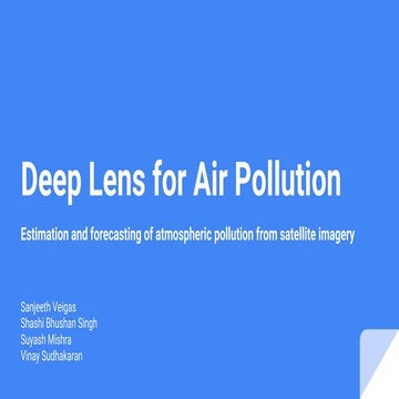 Deep lens for air pollution  