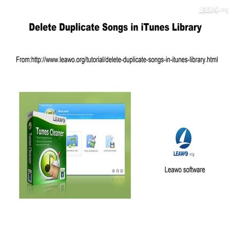 Delete duplicate songs in i tunes library