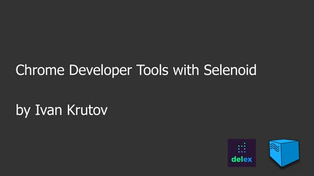 Chrome Developer Tools with Selenoid