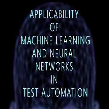 Applicabilitity of Machine Learning in Test Automation @ Delex Conf 2018, Minsk