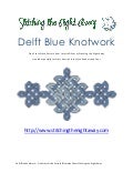 Delft blue knotwork free cross stitch pattern forcraftgossip