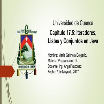 Iteradores, Listas y Conjuntos en Java