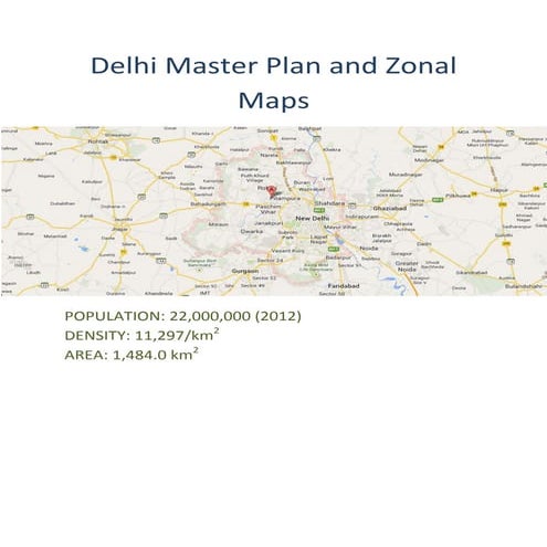 Delhi Master Plans and Zonal Maps | PDF