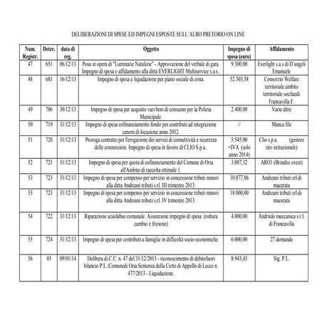 Deliberazioni esposte  3