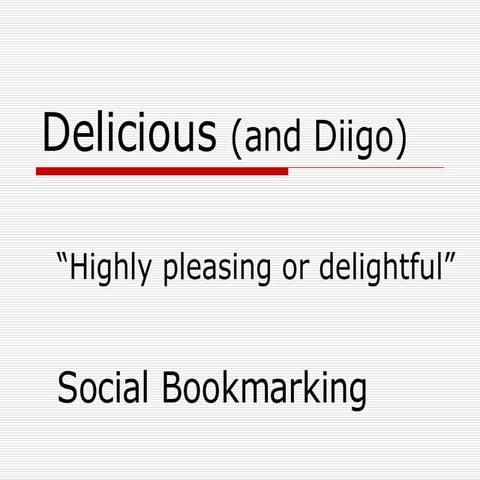 Delicious Social Bookmarking