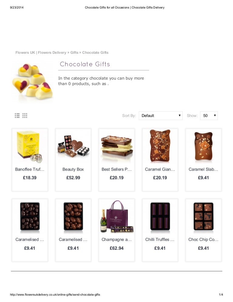 Delicious Chocolate Gift Delivery Flowers UK Delivery