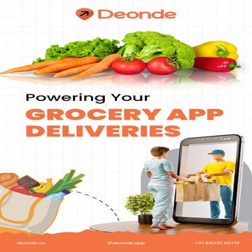 Transform Your Grocery Delivery Business with Deonde!