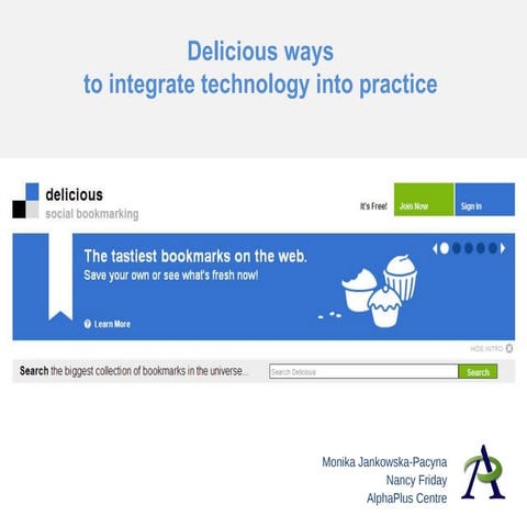 Delicious ways to Integrate Technology into Practice