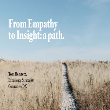 Delight 2016 | Research for Delight: Empathy & Vulnerability — Tom Bennett  