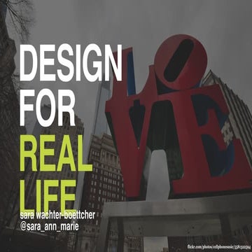 Delight 2016 | Design for Real Life — Sara Wachter-Boettcher 