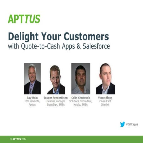 EMEA webinar: Delight Your Customers with Quote to Cash Apps and Salesforce