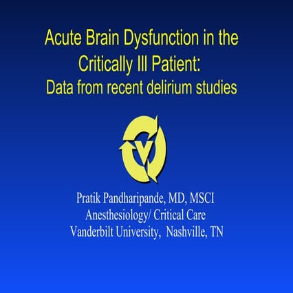 Delirium in critically ill patients bogota043009