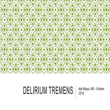 Delirium Tremens 