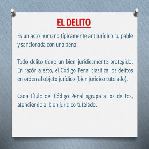 Teoria del delito | PPTX
