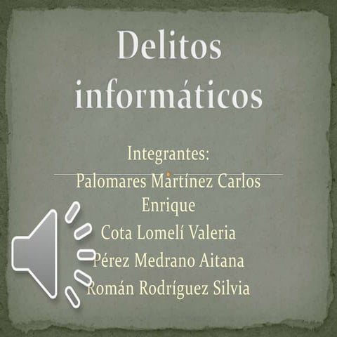 Delitos informáticos Pesentación 