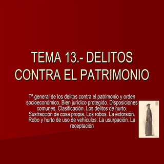 Delitos contra el patrimonio