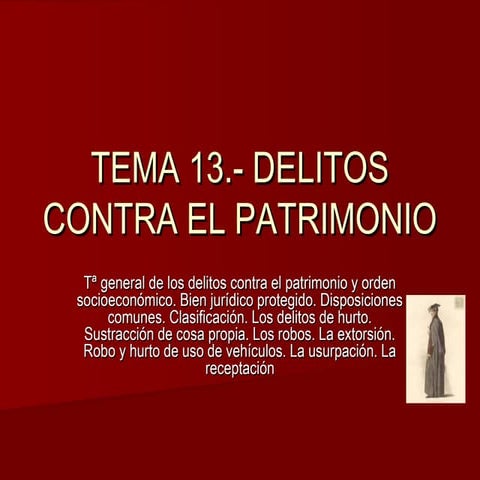 Delitos contra el patrimonio