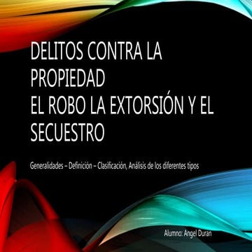 Delitos contra la propiedad