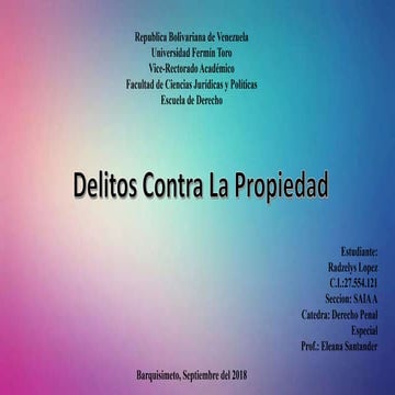 Delitos contra la propiedad 2