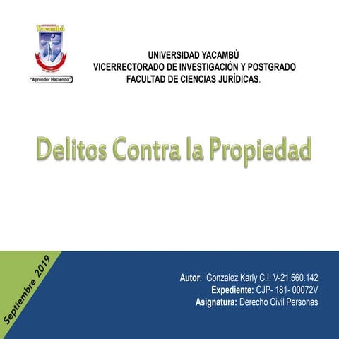 Delitos contra la propiedad tarea 1