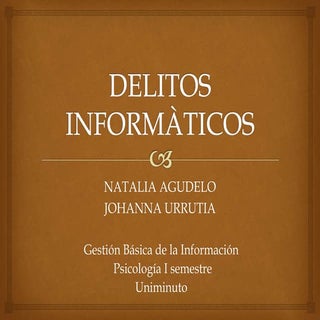 Delitos informaticos