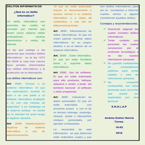 Folleto delitos informaticos | DOCX