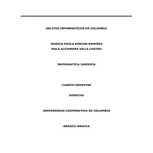 Delitos informaticos en colombia