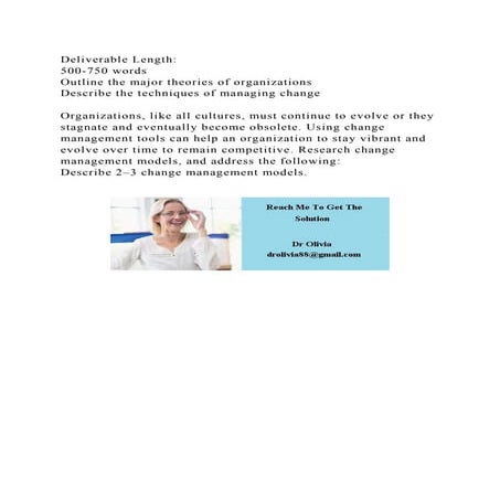 Deliverable Length  500-750 wordsOutline the major theories of .docx