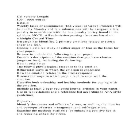 Deliverable Length800 - 1000 wordsDetailsWeekly tasks or ass.docx