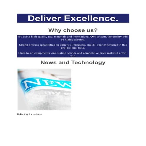 Deliver excellence