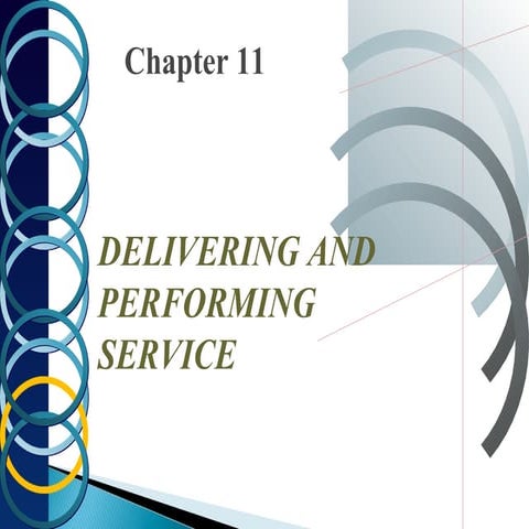 Delivering And Performing Service