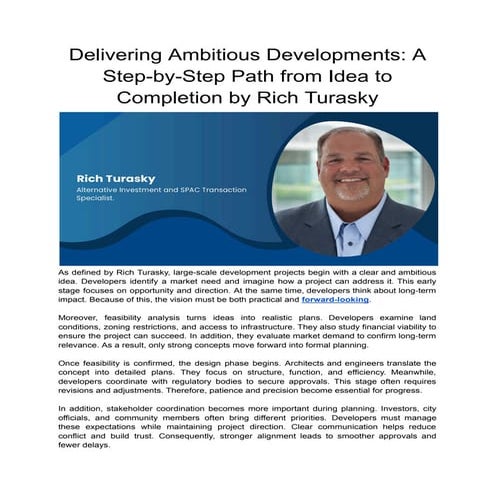 Delivering Ambitious Developments_ A Step-by-Step Path from Idea to ...