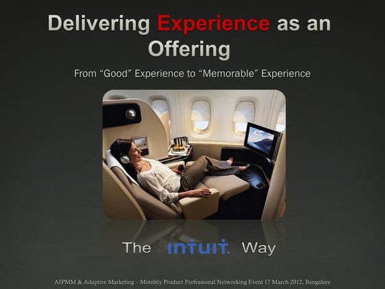 "Design for Delight": Delivering experience as a product