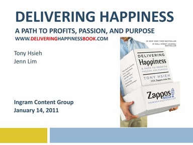 Delivering Happiness  Ingram - 1.14.11