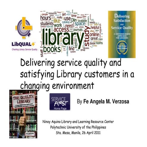 Delivering service quality and satisfying library customers in a changing env...