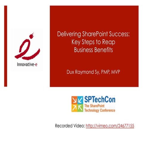Keynote: Deliver SharePoint Success