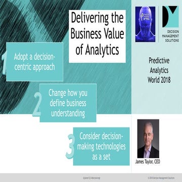 Delivering the Business Value of Analytics 