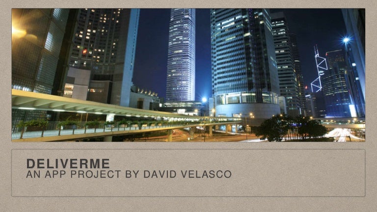 Deliverme Presentation
