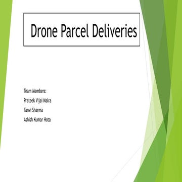Delivery parcel drones