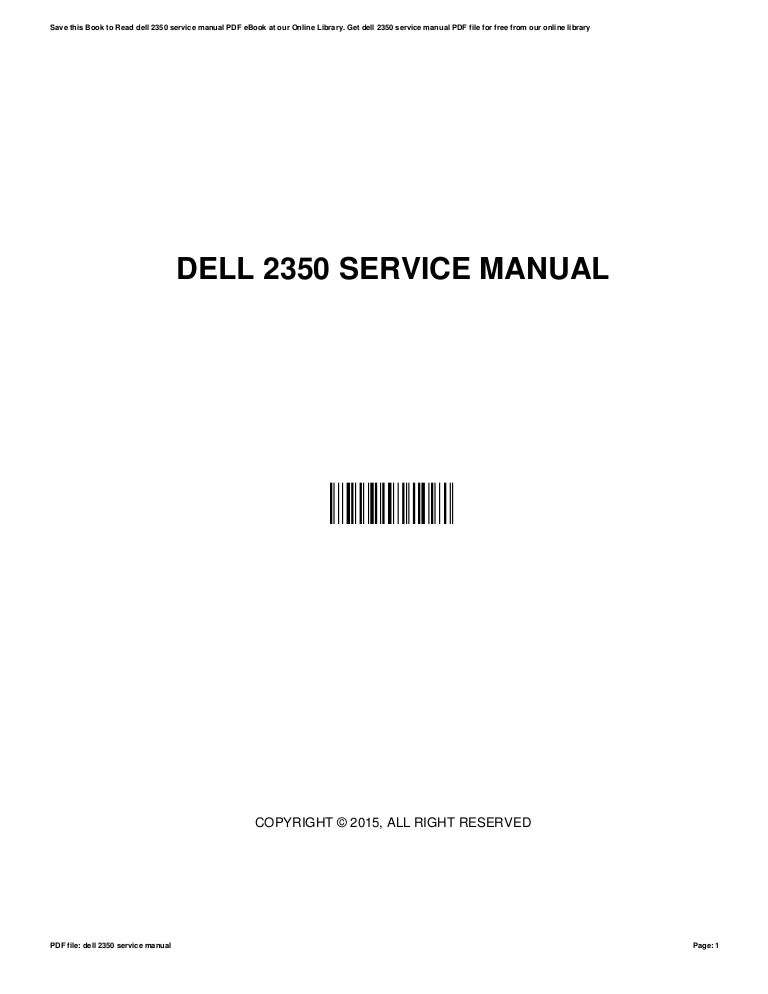 Dell 2350servicemanual