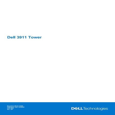 Dell-3911-Desktop - Tower Computer server