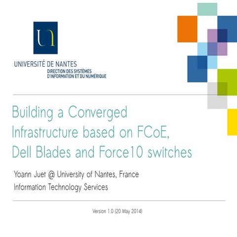 Building a Converged Infrastructure based on FCoE, Dell Blades and Force10 sw...