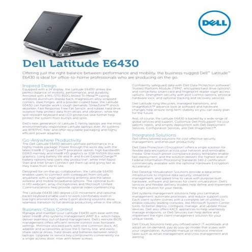 Dell Latitude E6430 Laptops Trần Phát