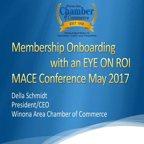 Membership Onboarding - Della Schmidt