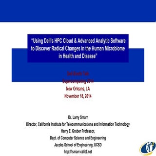 Using Dell’s HPC Cloud & Advanced A...