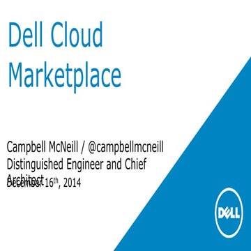 Dell cloud marketplace   lightning talk