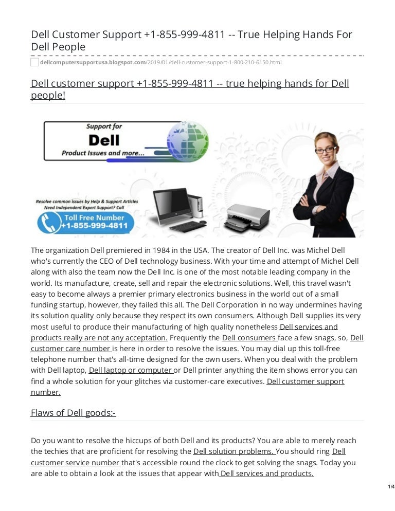 Dell Customer Service +18559994811 Phone Number Team Provides Best…